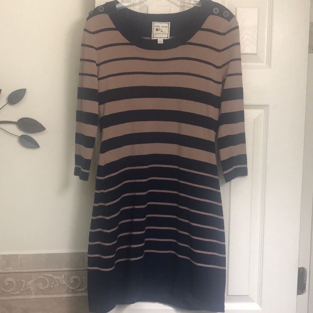 Pink Rose sweater dress.